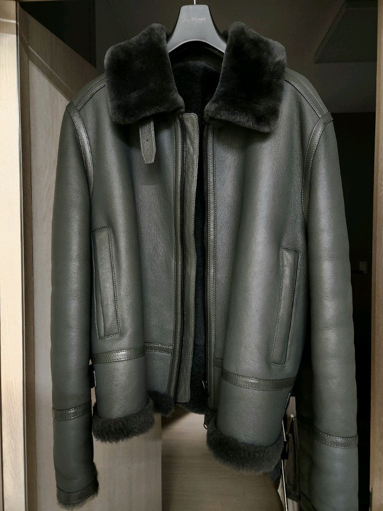 질스튜어트 뉴욕 천연양가죽 에비에이터 무스탕--5