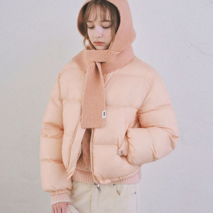 오로살몬핑크웜에어리푸퍼패딩