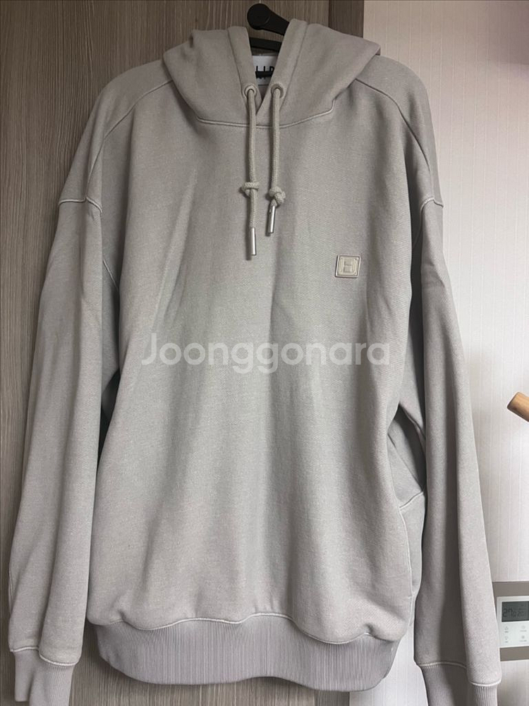 솔리드옴므 가먼트다잉 베이지 후드티 48사이즈--0