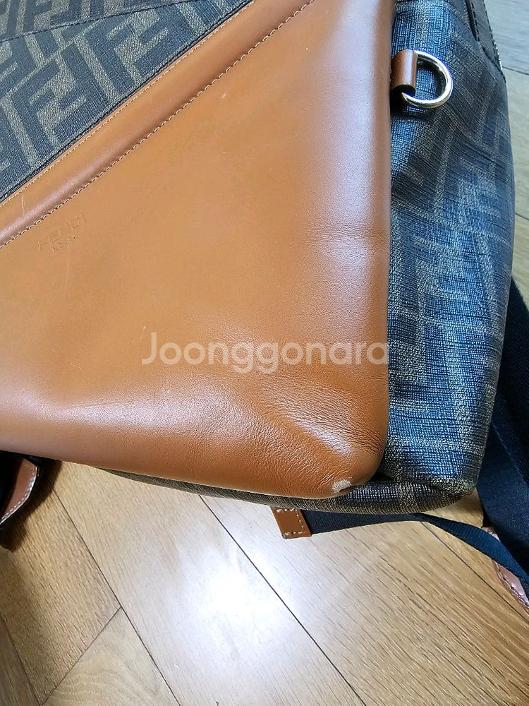 펜디 FF 로고 백팩 정품--3