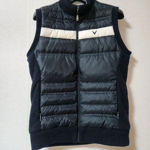 여성 캘러웨이 골프 구스다운 방풍 니트 조끼 골프웨어 골프의류ㅡ90