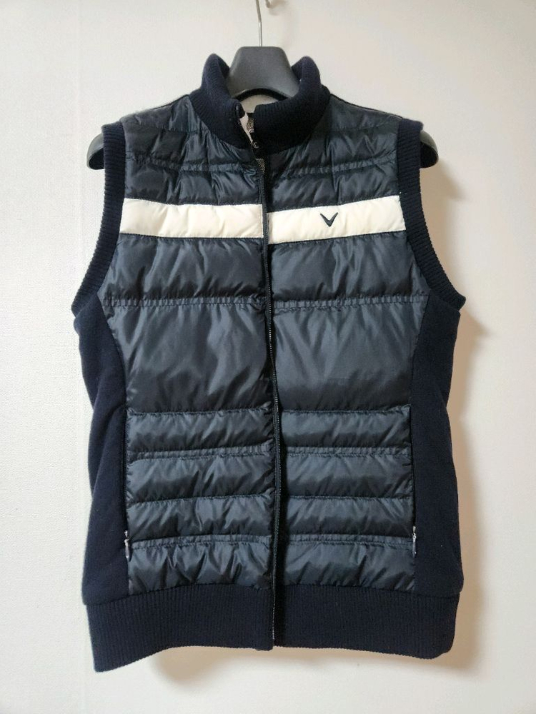 여성 캘러웨이 골프 구스다운 방풍 니트 조끼 골프웨어 골프의류ㅡ90--1