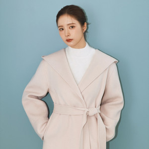 시에 sie 엘라 핸드메이드 울 후드 코트