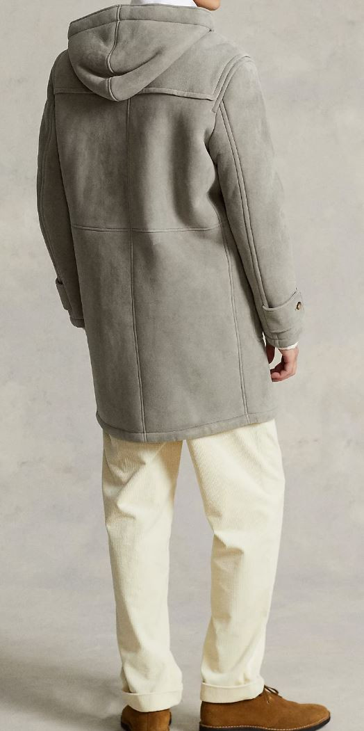 폴로 시어링 무스탕 양가죽 더플코트 L 팝니다 이미지