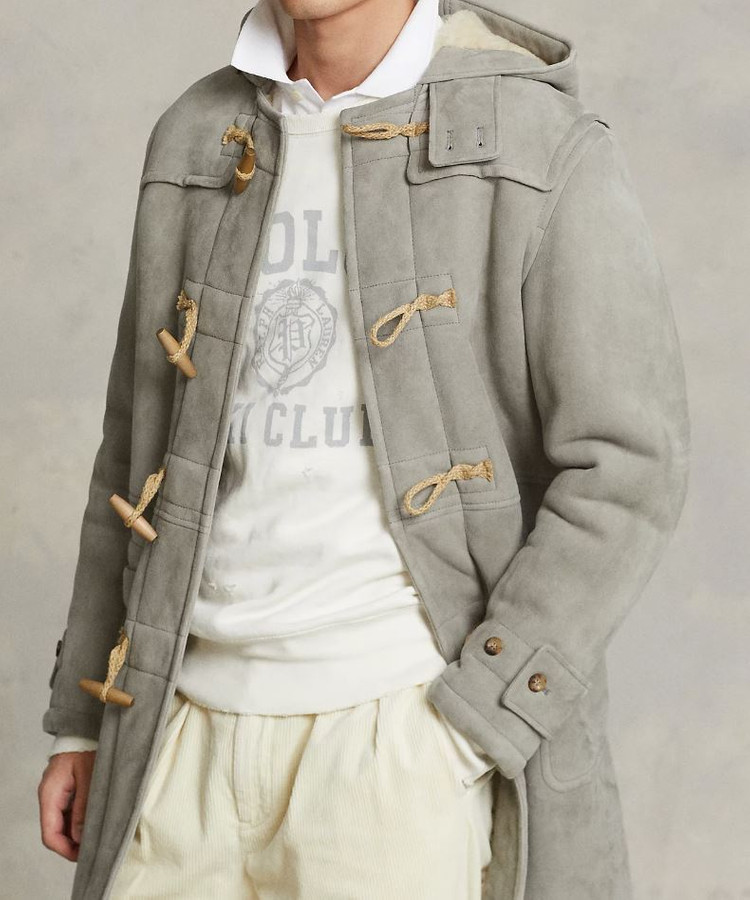 폴로 시어링 무스탕 양가죽 더플코트 L 팝니다 이미지