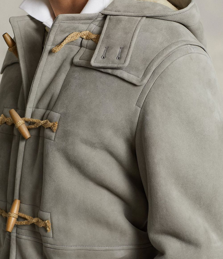 폴로 시어링 무스탕 양가죽 더플코트 L 팝니다 이미지