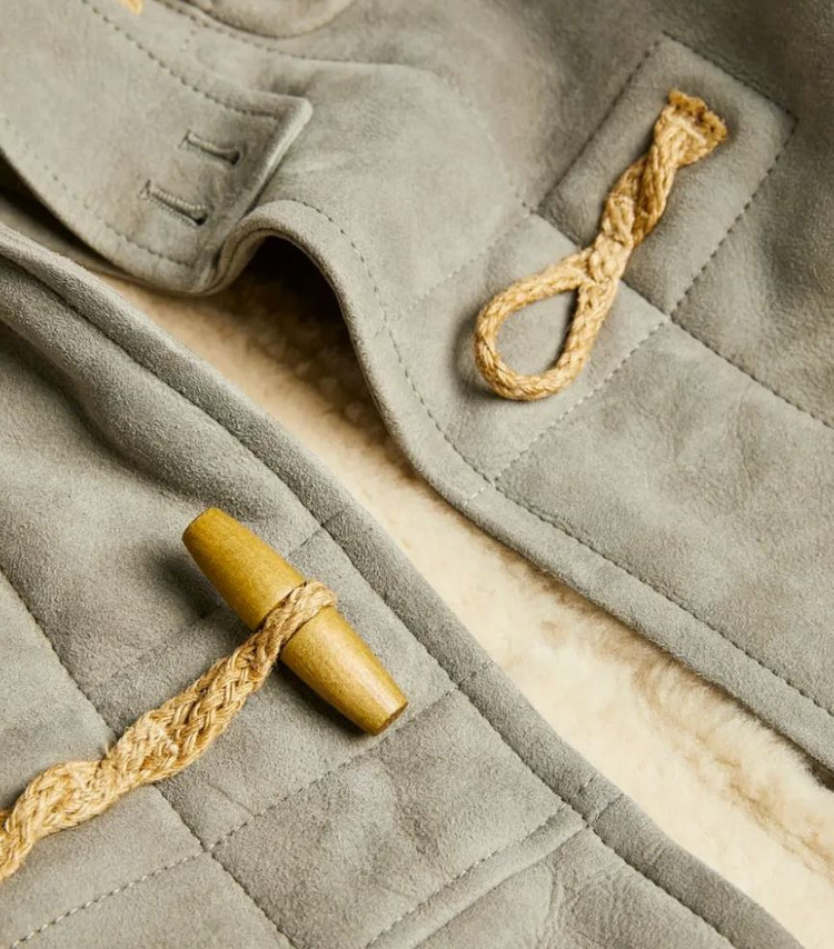 폴로 시어링 무스탕 양가죽 더플코트 L 팝니다 이미지