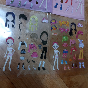 텀블벅 아바타 스타 슈 코디 스티커 옷입히기 4종