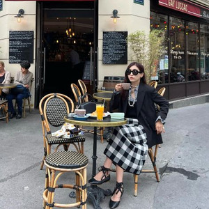 코스모폴리탄줄라이 체크 패턴 스커트