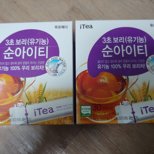 순아이티 3초 보리차 30T 2박스 유기농 보리 유기농 100 아이 무카페인 볶은 보리 분말차 두레생협 순보리아이티
