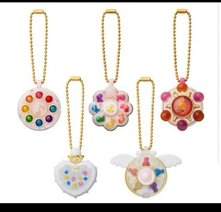 도레미 리틀참 미러 미러탭 가챠 파랄라탭 코롱탭 4종 일괄--1