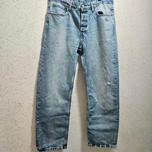 34) 자라 중청 워싱 데님 데미지진 청바지 8062 406 스트레이트핏