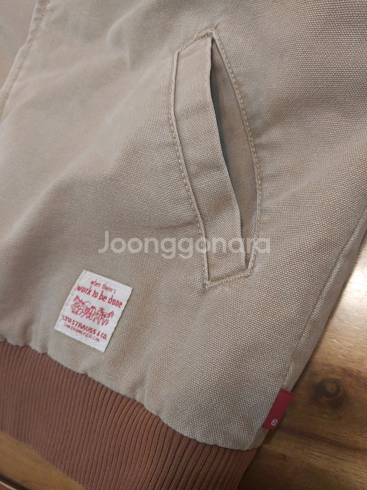 리바이스 엠바카데로 에비에이터 캔버스 워크자켓 S (90) 사이즈 릴렉스핏--3