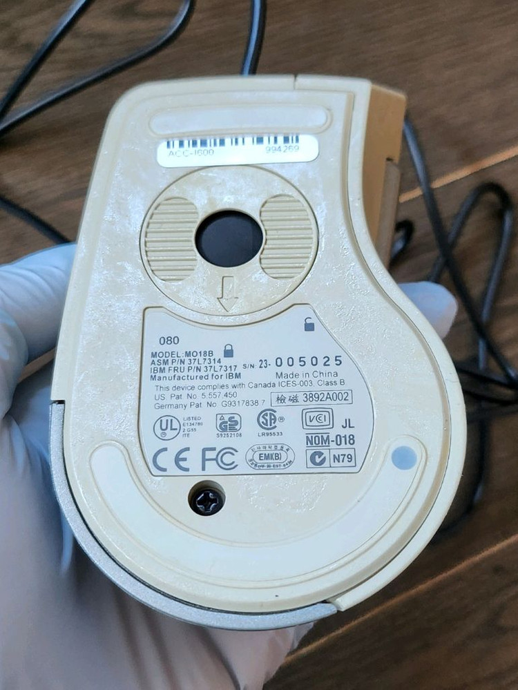 IBM Scrollpoint pro 스크롤포인트 프로 볼마우스 MO18B--3