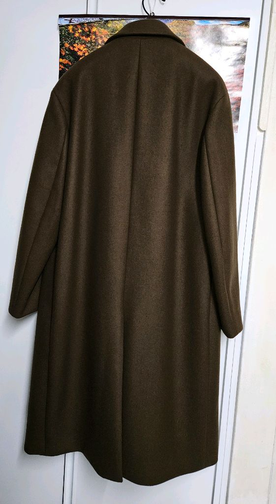 인사일런스 MTR 더블 코트 카키 브라운 S사이즈--1