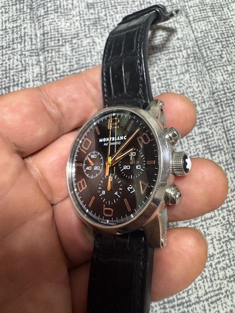 몽블랑 타임워커 크로노그래프 시계 이미지