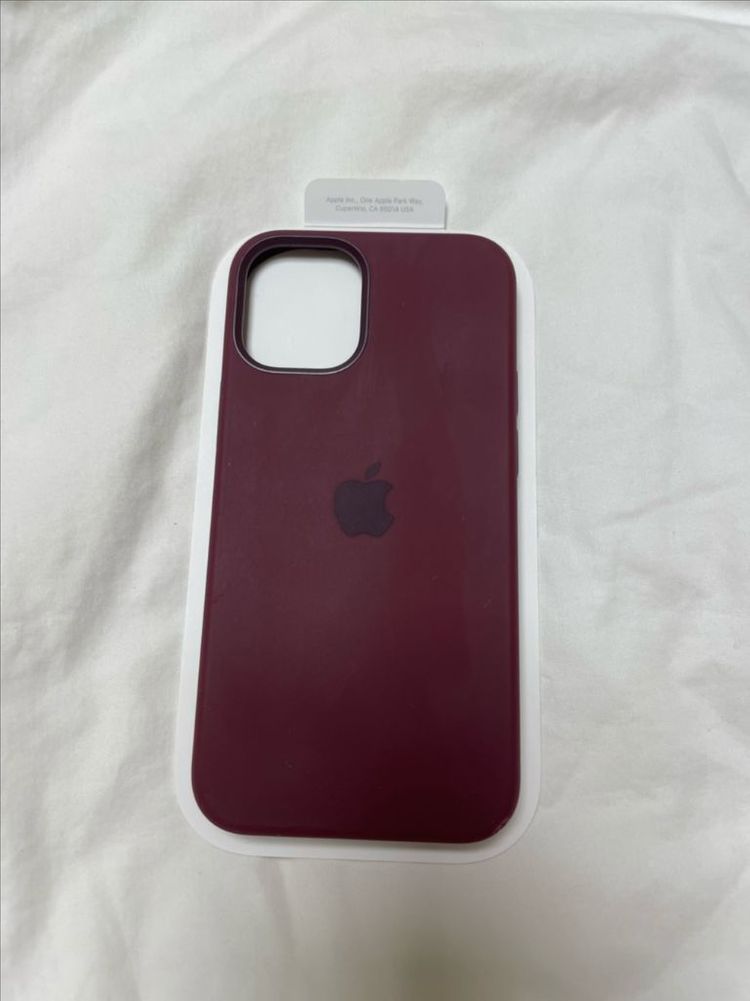 아이폰12 미니 실리콘 케이스 (정품) 플럼색상--1