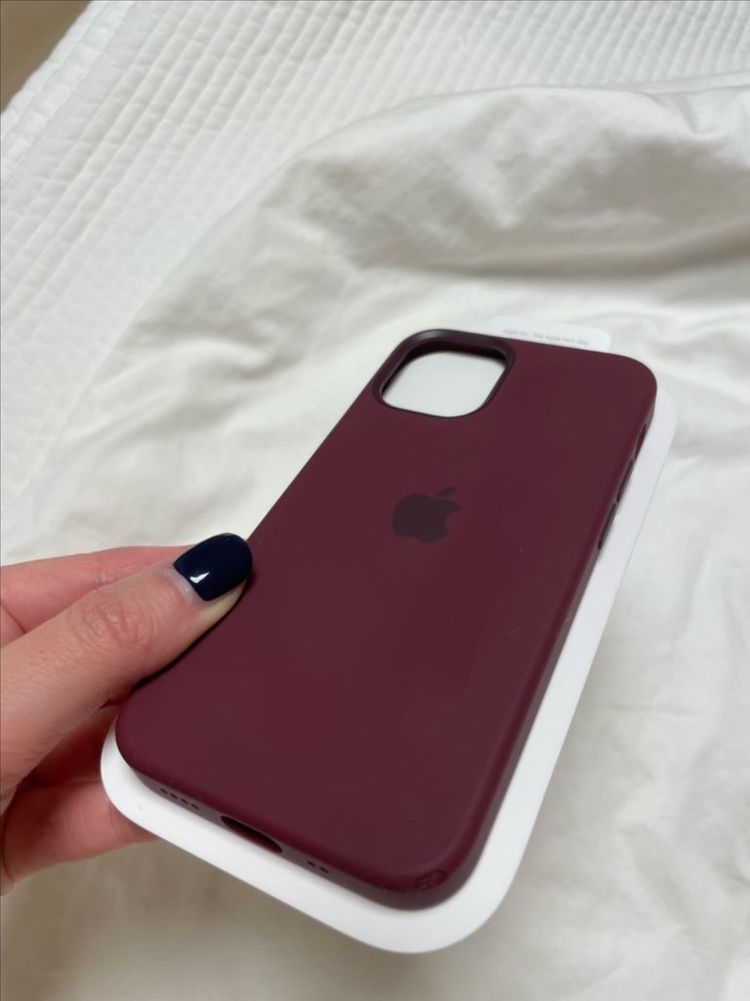아이폰12 미니 실리콘 케이스 (정품) 플럼색상--3