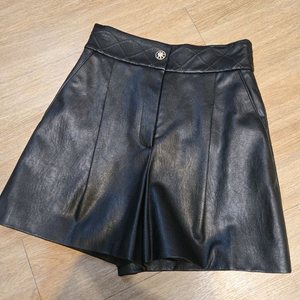 한섬 OBZEE 오브제 하이웨스트 가죽 팬츠