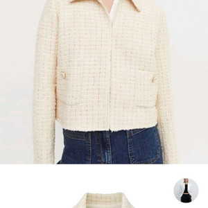 아떼바네사브루노 트위드 자켓38