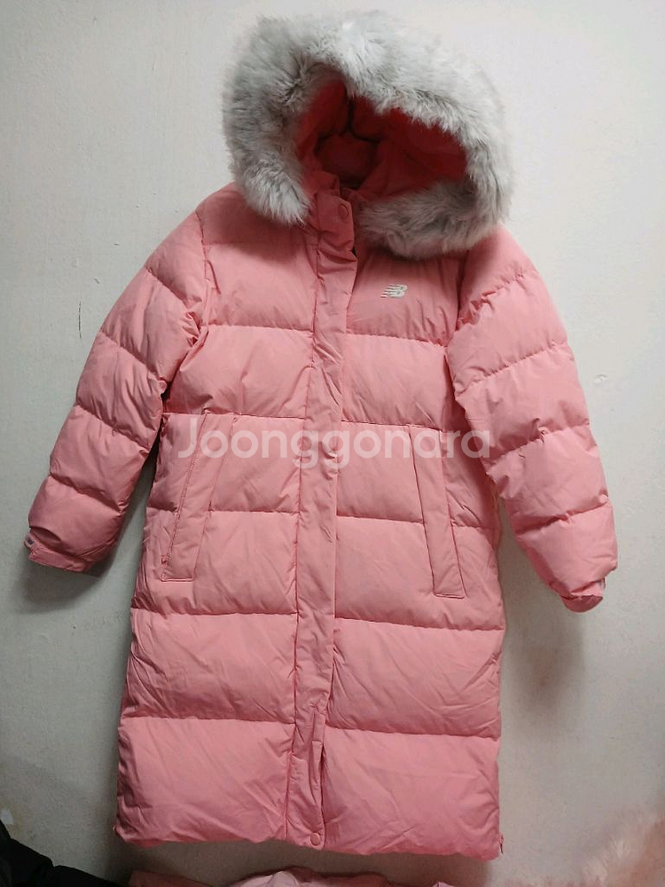 뉴발란스 키즈 여아 롱패딩 구스다운점퍼 사이즈 155--0