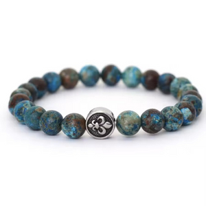 크롬 원석 남성 팔찌(새상품)