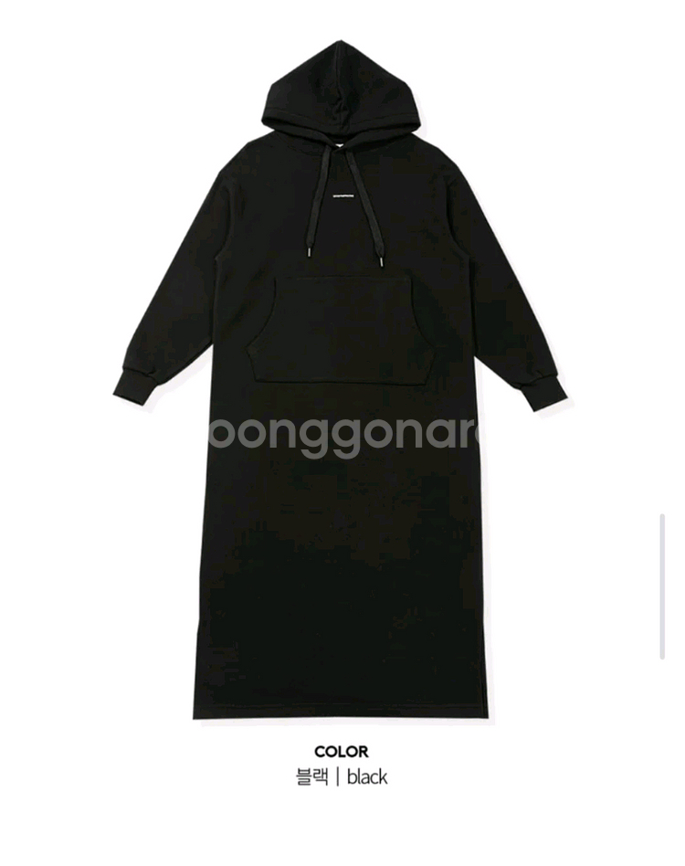 임블리 러브미모어 베이직 후디롱원피스(기모.블랙)--6