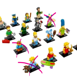레고 미니피규어 심슨 시즌1 (71005 판매