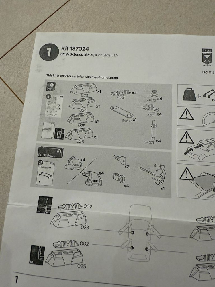 BMW 5시리즈 G30용 툴레키트7024 픽스포인트 키트--2