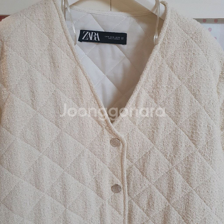 자라 트위드 패딩자켓/77--2