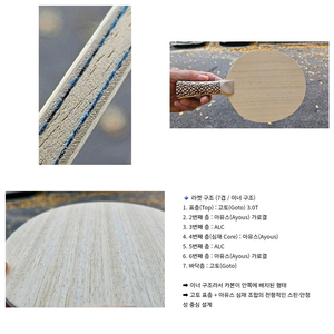 주문제작)7겹 이너 쉐이크 특주 FL ST구조(7겹)표층(Top): 고토(Goto) 3.0T2번째 층: 아유스(Ay 이미지