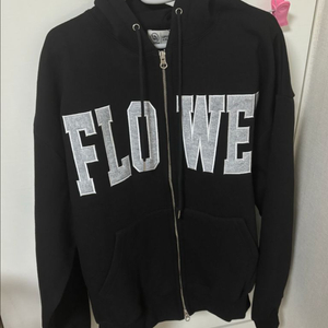 해비즘 FLOWER ZIP UP HOOD(BLACK) 후드집업