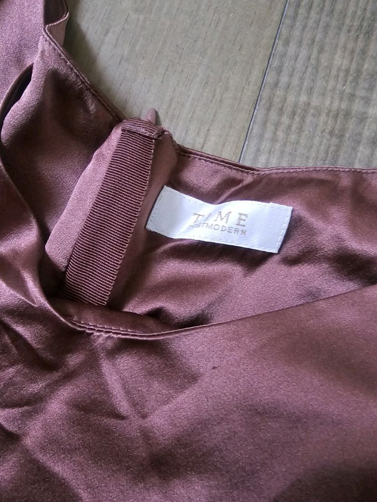 정품/실크100) TIME 타임 한섬 실크 슬립원피스 실크 원피스--1