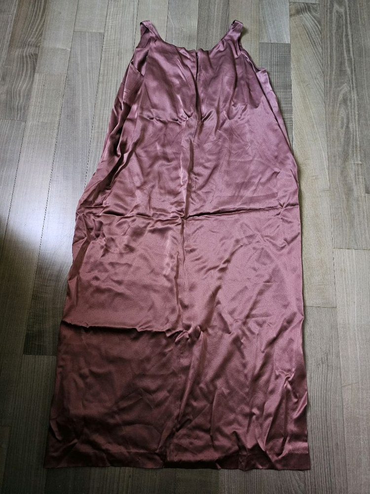 정품/실크100) TIME 타임 한섬 실크 슬립원피스 실크 원피스--2