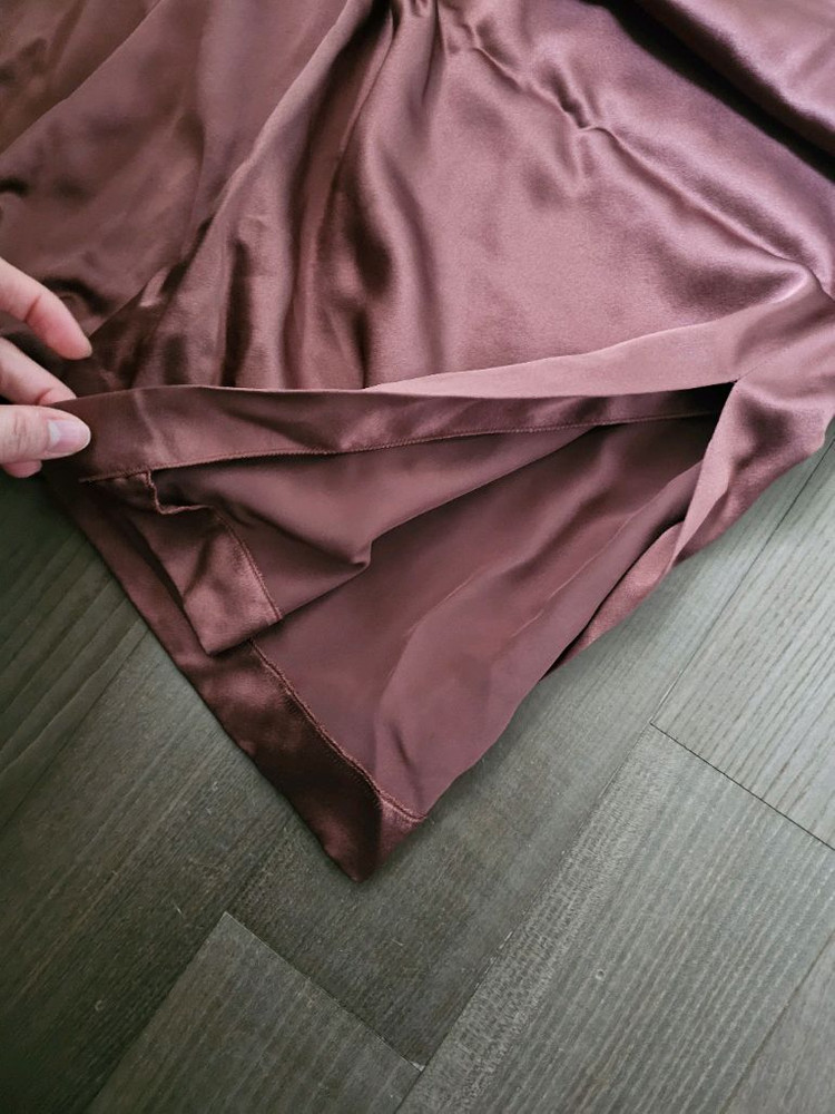 정품/실크100) TIME 타임 한섬 실크 슬립원피스 실크 원피스--3