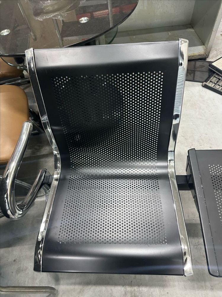 3인용의자 / 철제 대기의자/ 대기석의자/로비의자/스틸의자/휴게실의자/병원의자/ 이미지