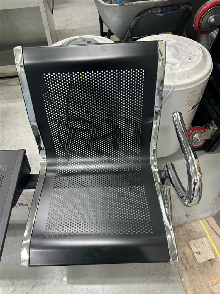 3인용의자 / 철제 대기의자/ 대기석의자/로비의자/스틸의자/휴게실의자/병원의자/ 이미지