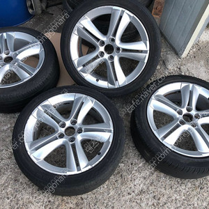 사브 18인치 5x110 순정 휠 타이어 세트