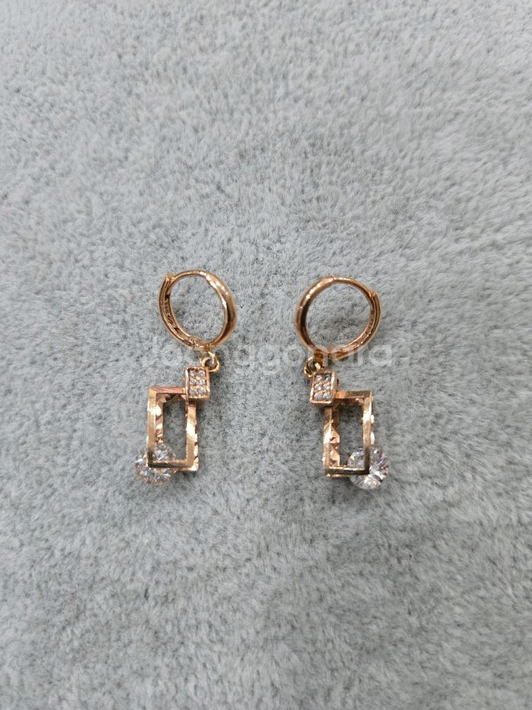 14k 핑크골드 드롭귀걸이 3.28g 무료배송--2