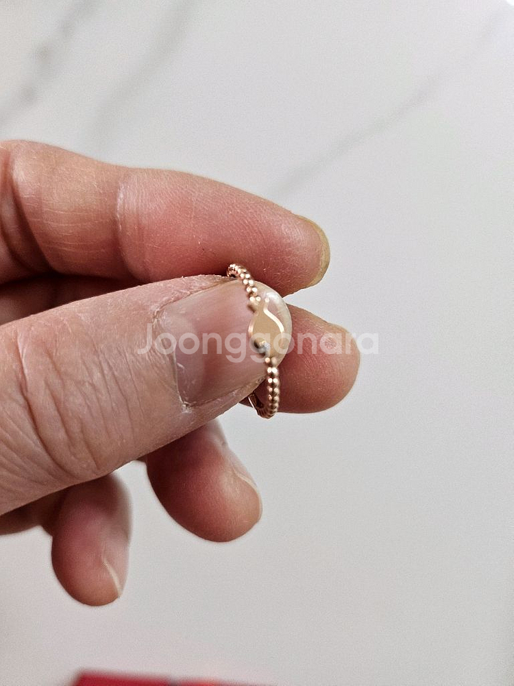 14k핑크골드반지--1