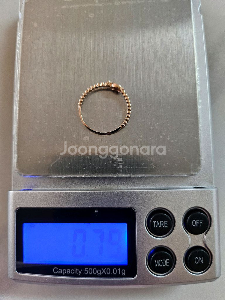 14k핑크골드반지--2