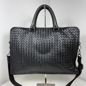 보테가베네타 인트레치아토 블랙 브리프케이스 서류가방