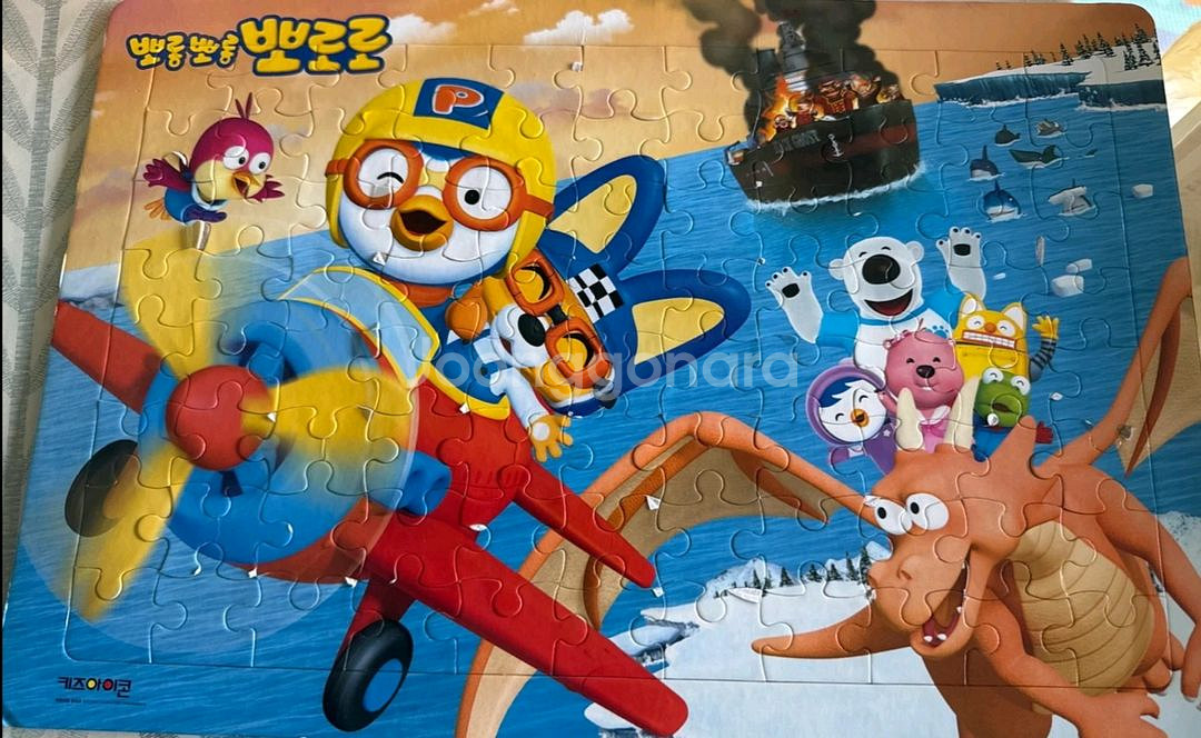 뽀로로 헬로카봇 퍼즐 일괄판매 무료배송--0