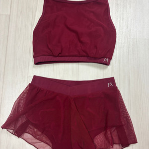 미뉴엣 폴웨어 쉬쉬스커트 세트 버건디 S