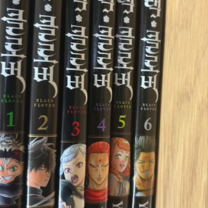 블랙클로버 만화책 1~6권 세트
