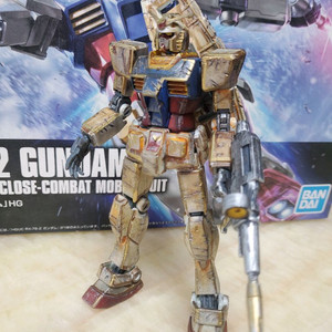 HGUC RX-78 퍼스트 건담 데미지 웨더링 도색완성작 판매