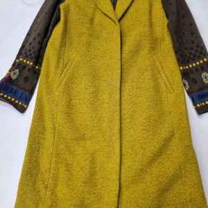 베네통 니트배색코트 42