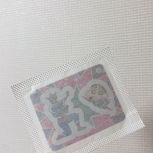 짱구 마카롱 홀로그램 스티커 더블 액션가면 미개봉