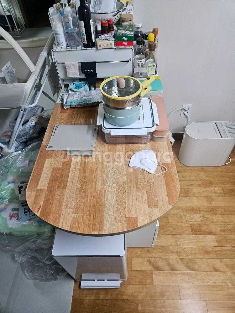 수납장 아일랜드 식탁 조립 선반--4