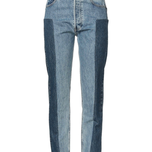 패치워크 데님 팬츠